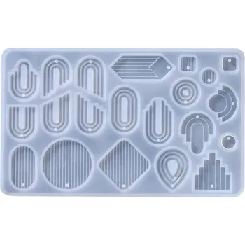 Silikonová forma 16,3 x 10 cm Formička na výrobu náušnic a přívěsků Pryskyřice Kreativní tvoření Šperky Ruční výroba