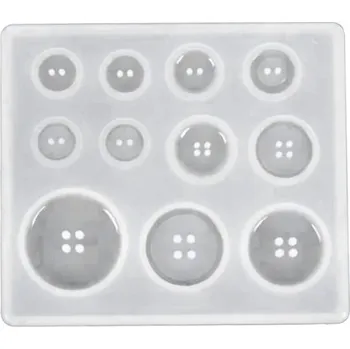 Silikonová formička na pryskyřici 8,8 x 7,8 cm Forma na knoflíky Dekorace doplňky ruční tvoření kreativní odlévání