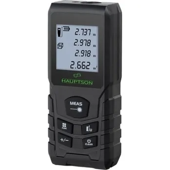 Měřící laser Laserový dálkoměr 100 m Digitální měřič vzdálenosti Přesné měření Plocha Objem Pythagoras Paměť Výpočet Přenosný přístroj