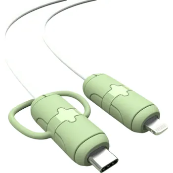 kabelová chránička Silikonová ochrana konektoru proti lámání Ochranný návlek na kabel Typ C na iPhone Lightning Univerzální kompatibilita