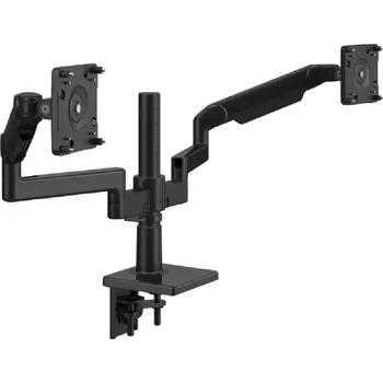 Držák monitoru Humanscale X2 stojan pro dva monitory upevnění na svěrku černá