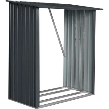 Dřevník BestBerg D-1A 163 x 89 x 154 cm šedý