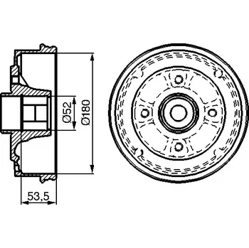 Brzdový buben Brzdový Buben BOSCH (0986477112)