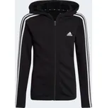 Mikina Adidas adidas Essentials 3 Stripes s kapucí na zip Jr IC3634