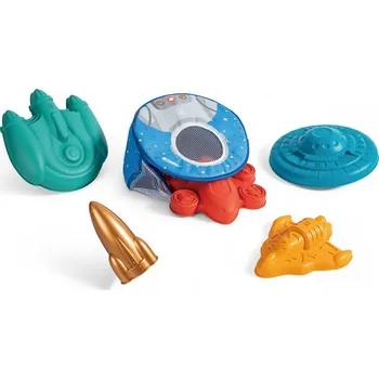 Hra na zahradu Hape Hračky na písek - Sada bábovek Vesmírné lodě