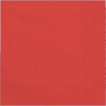 Papírový ubrousek PartyDeco Ubrousky papírové tmavě červené 33x33 cm 20 ks