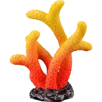 Dekorace do akvária Umělá korálová dekorace do akvária 5,9 x 4,6 cm Hvězdicový tvar Pryskyřice Netoxická Ozdoba útesu Podvodní krajina Dekorace nádrže