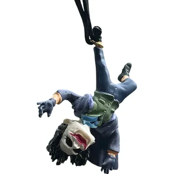 Přívěsek do auta Joker na lanu z hovězí kůže Stylová závěsná dekorace na zpětné zrcátko Originální doplněk interiéru vozu pro milovníky komiksů
