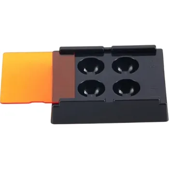 Zubní nit Stínící box na zubní falzety 4 otvory Ochranný kryt pro stomatologické nástroje Bezpečné skladování Dentální vybavení Laboratorní pomůcka