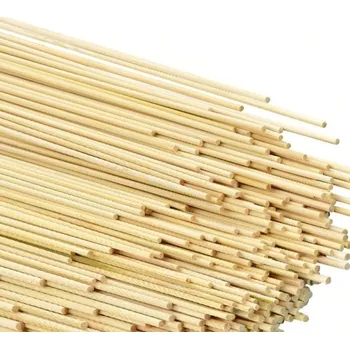 Výtvarná sada 100 ks bambusové tyčinky 30cm x 2mm přírodní dřevo tenké kulaté tyčky DIY modelářské řemeslné výrobky ruční tvoření dekorace