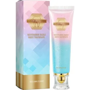 Dentální hygiena Niacinamidová bělicí zubní pasta 100 g Odstraňování skvrn a zubního kamene Osvěžení dechu Prevence zápachu z úst a snížení plaku