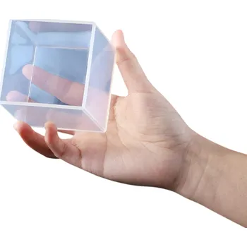 Silikonová forma na odlitky z pryskyřice ve tvaru kostky 6,4 x 6,4 cm Výroba dekorací ozdob šperků a originálních pryskyřicových výrobků