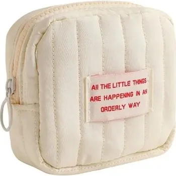 Cestovní taška Mini čtvercová kosmetická taštička Polyester Malá cestovní make-up kabelka Studentská peněženka na sluchátka Přenosná taška na rtěnku pro dívky