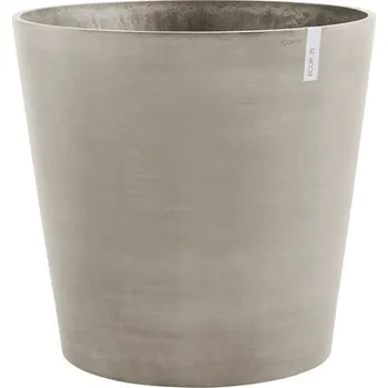 Květináč Výsadbový květináč Ecopots Amsterdam s kolečky plastový Ø 60 cm V 56 cm hnědošedý
