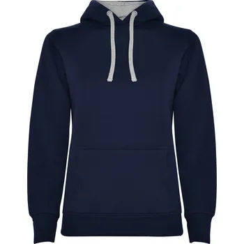 Dámská mikina Roly Urban Dámská mikina s kapucí SU1068 Navy Blue 55-Heather Grey 58 XXL