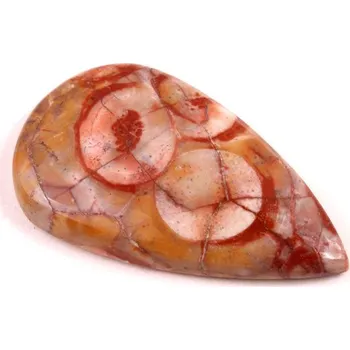 Přírodní kámen Kabošon Birds Eye Jaspis č.6282 (40x23x6mm)