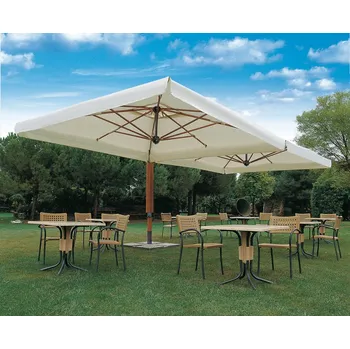 Slunečník Slunečník SCOLARO Wood Double 3 x 6 m