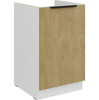 Koupelnový nábytek LEMPERT Dolní dřezová skříňka CREMONA WH 9 (50 cm) - dub cremona / bílá