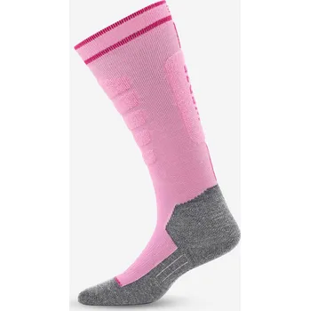 Pánské ponožky WEDZE Dětské lyžařské podkolenky 500 35/38 RŮŽOVÁ