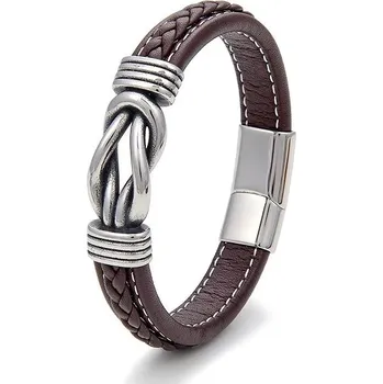 Náramek Predator Q1 Lily pánský náramek hnědý 22 cm