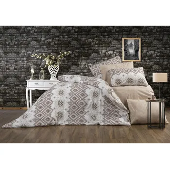 Povlečení Smolka Bavlněné povlečení prodloužené (140x220) - Klenot hnědý