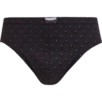 Boxerky Pánské slipy s puntíky Andrie PS3592 černá velikost 4XL-66/68