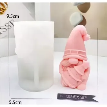 Forma na odlévání Silikonová forma na mýdlo a svíčky - Vánoční skřítek II.