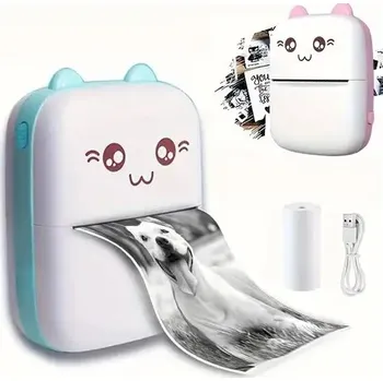 Tiskárna Mini Přenosná Termo Tiskárna Termotiskárna Bluetooth