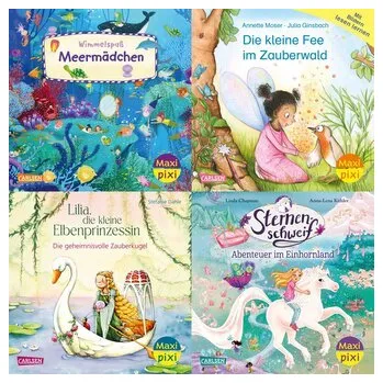 První čtění Maxi-Pixi-4er-Set 120: Fantasie und Magie (4x1 Exemplar) - Diverse