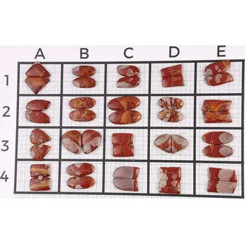 Přírodní kámen Kabošony páry Noreena Jaspis