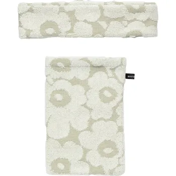 Marimekko Žínka & čelenka Unikko, béžová / dárkový set