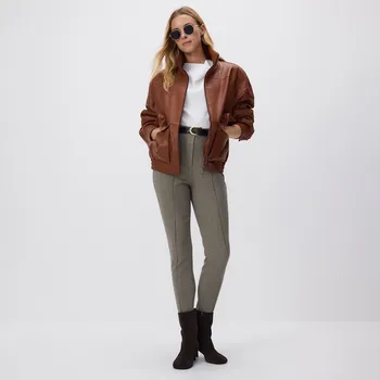 Dámské kalhoty Reserved - Kalhoty s páskem - hnědá - 948HF-88X - 948HF-88X-S