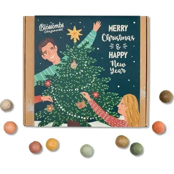 Blossombs Vánoční dárková sada semínek divokých květin Xmas Tree Medium - 9 ks