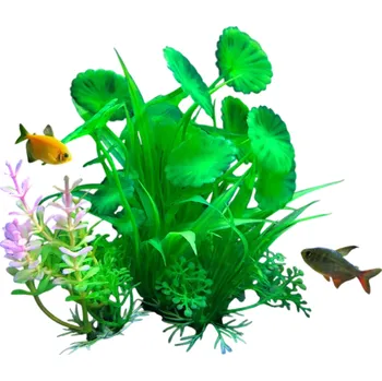 Dekorace do akvária Umělá rostlina do akvária 14 cm Simulace vodní trávy Dekorace z měkkého plastu Úkryt pro ryby Trávovitá ozdoba Akvarijní doplněk