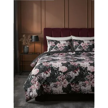 Povlečení Sinsay - Bavlněná souprava povlečení 200 x 220 cm - černá - 474EA-99X - 474EA-99X-ONE