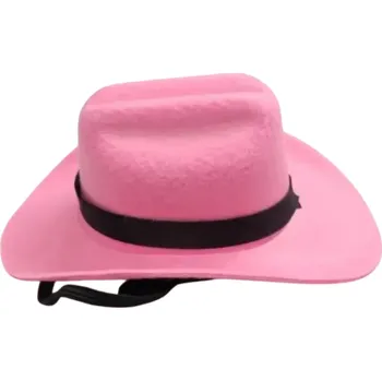 Obleček pro psa Kovbojský klobouk pro psy a kočky s hvězdou Nastavitelná pokrývka hlavy Western kostým pro domácí mazlíčky Cylindr Chovatelské potřeby 13,5x11x6 cm růžová