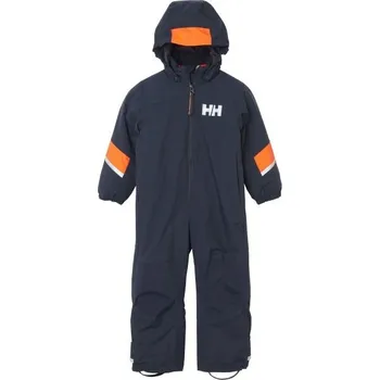 dívčí zimní kombinéza Dětská kombinéza Helly Hansen K RIDER 3.0 128 Tmavě modrá, Oranžová, Bílá