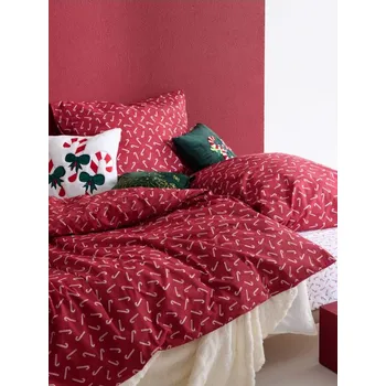 Povlečení Sinsay - Bavlněná souprava povlečení - červená - 391GS-33X - 391GS-33X-ONE