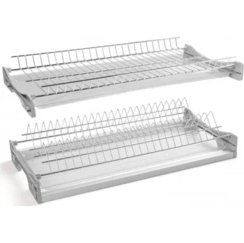 Odkapávač na nádobí Odkapávač GTV BASIC 3, dvoupatrový, skříň 500, na desky 16 - 18 mm, 2x vana, chrom