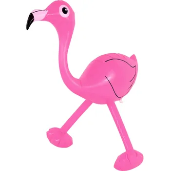 Karnevalový doplněk Havajská párty dekorace nafukovací plameňák PVC 68x47 cm Tropická Letní Plážová Narozeninová Oslava Dětská Hračka Bazénové Hrátky