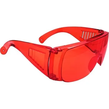 Zubní nit Ochranné brýle z plastu pro zubní laboratoř a bělení zubů s ochranou proti UV světlu a vytvrzovacímu světlu stomatologické použití červená