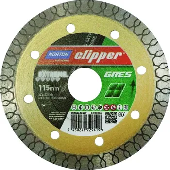 Řezný kotouč Kotouč diamantový Norton Clipper Extreme Gres 115×22,23 mm