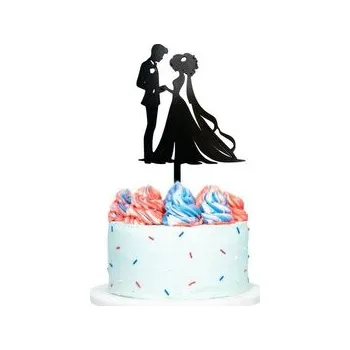 Svatební dekorace Svatební pár Fialová