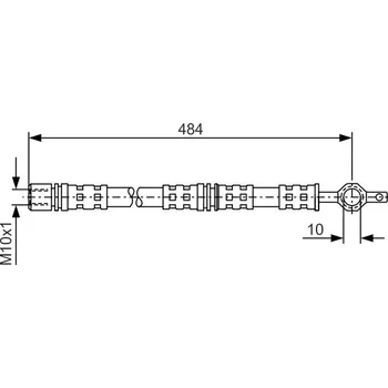 Brzdový systém Brzdová Hadice BOSCH (1987476551)
