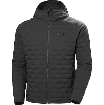 Pánská větrovka Helly Hansen HP Hybrid Stretch Hooded Insulator Bunda Ebony XL