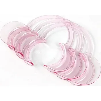 Zubní nit 5 ks C tvarované zubní tvářní retraktory plastové 118 x 85 mm otvírák úst pro stomatologické ošetření a opravy zubních potřeb růžová