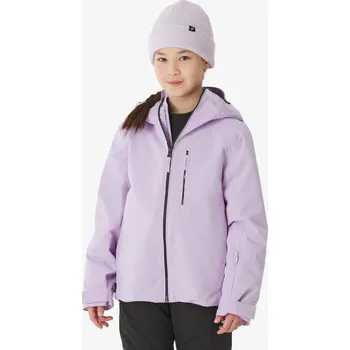 WEDZE Dětská lyžařská bunda hřejivá nepromokavá 6–14 let Ski 500 8 LET FIALOVÁ|ČERNÁ