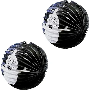 Party dekorace RAPPA Lampion duch, průměr 25 cm, Halloween, 2 ks