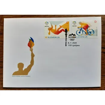 Poštovní známka SLOVINSKO FDC sport, LOH Paříž, R.2024