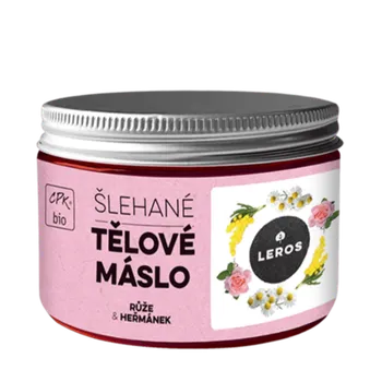 Leros šlehané tělové máslo Růže & heřmánek 140 ml